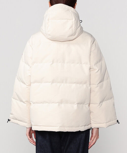 DANTON（ダントン）の「DANTON | ポリエステルタッサー ダウンフードジャケット WOMEN（ダウンジャケット/コート・レディース・ブラック/オフホワイト・S）」の16枚目の写真