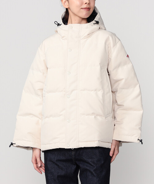 DANTON フード付きダウンジャケット ホワイト 36 DANTON： ダウン フーデッド ジャケット | シップス エニィ