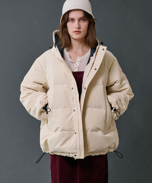 DANTON | ポリエステルタッサー ダウンフードジャケット WOMEN（ダウン