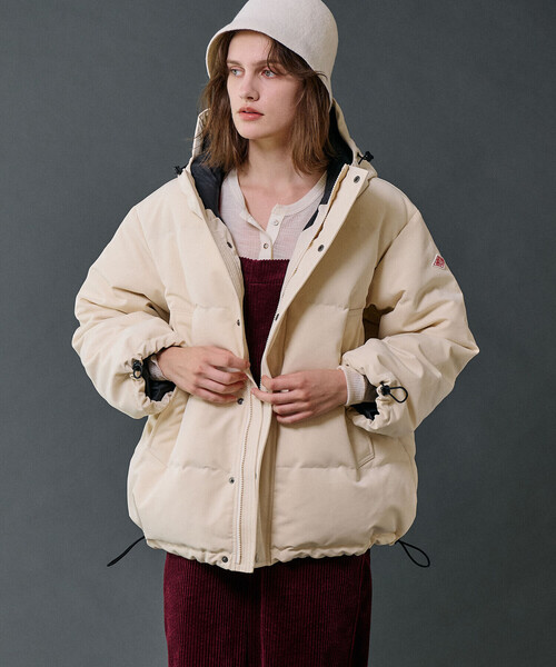 DANTON | ポリエステルタッサー ダウンフードジャケット WOMEN（ダウン