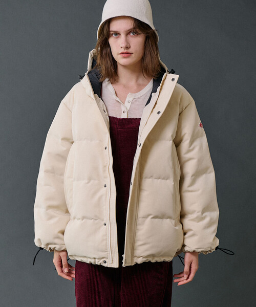 DANTON | ポリエステルタッサー ダウンフードジャケット WOMEN（ダウン