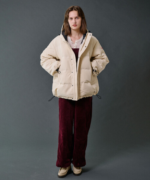 DANTON | ポリエステルタッサー ダウンフードジャケット WOMEN（ダウン