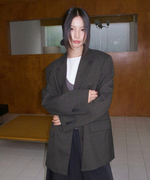 MOOD INSIDE WOMAN（ムード インサイド ウーマン）の「(ウィメンズ) エイリン クラシック チェック ブレザー_Brown（テーラードジャケット）」