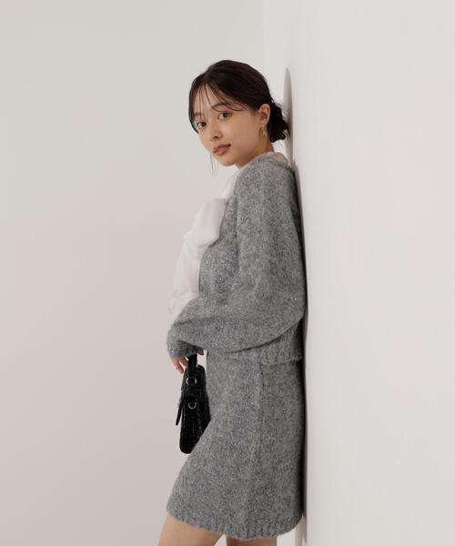 PROPORTION BODY DRESSING(プロポーションボディドレッシング)の「<E>サイドリボンニットSETUP / 1216147101(ワンピース・レディース・ベージュ/グレー・MEDIUM/SMALL)」の11枚目の写真