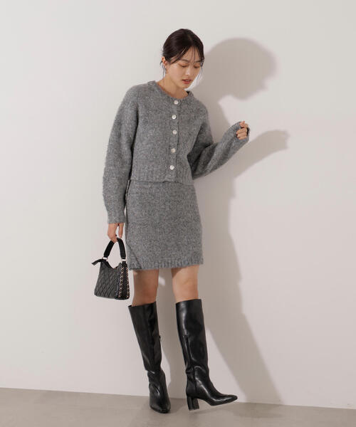 PROPORTION BODY DRESSING(プロポーションボディドレッシング)の「<E>サイドリボンニットSETUP / 1216147101(ワンピース・レディース・ベージュ/グレー・MEDIUM/SMALL)」の15枚目の写真