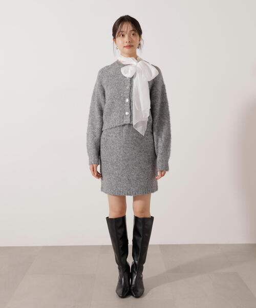 PROPORTION BODY DRESSING(プロポーションボディドレッシング)の「<E>サイドリボンニットSETUP / 1216147101(ワンピース・レディース・ベージュ/グレー・MEDIUM/SMALL)」の22枚目の写真