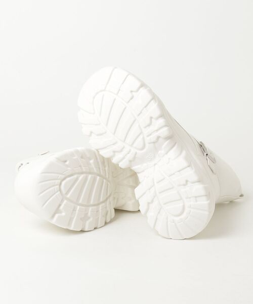 LOVEHUNTER（ラブハンター）の「+6cm 軽量厚底 スニーカーソール レースアップブーツ ストレッチブーツ（ブーツ・レディース・ホワイト系1/ブラック系1/ブラック系2/ホワイト系2・L/M/S/SS/3L/LL）」の6枚目の写真