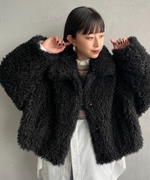 [Jeans Factory Clothes/ジーンズファクトリークローズ] プードルファー ショートボアブルゾン