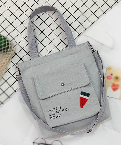 BACKYARD FAMILY(バックヤードファミリー)の「トートバッグ pmytotobag04(トートバッグ・レディース・グリーン×ピンク/グレー×ピンク/ブラック×ピンク/ピンク系その他・FREE)」の3枚目の写真
