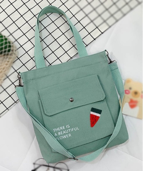 BACKYARD FAMILY(バックヤードファミリー)の「トートバッグ pmytotobag04(トートバッグ・レディース・グリーン×ピンク/グレー×ピンク/ブラック×ピンク/ピンク系その他・FREE)」の4枚目の写真