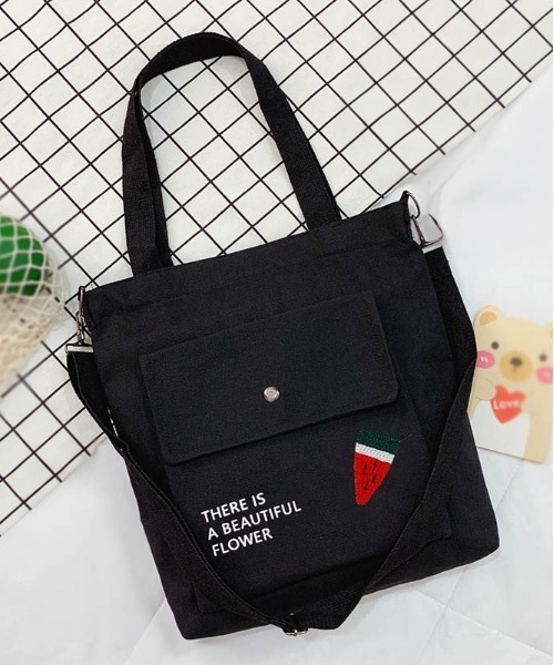 BACKYARD FAMILY(バックヤードファミリー)の「トートバッグ pmytotobag04(トートバッグ・レディース・グリーン×ピンク/グレー×ピンク/ブラック×ピンク/ピンク系その他・FREE)」の2枚目の写真