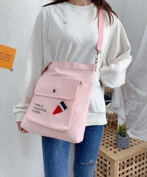 BACKYARD FAMILY(バックヤードファミリー)の「トートバッグ pmytotobag04(トートバッグ・レディース・グリーン×ピンク/グレー×ピンク/ブラック×ピンク/ピンク系その他・FREE)」の5枚目の写真