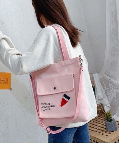 BACKYARD FAMILY(バックヤードファミリー)の「トートバッグ pmytotobag04(トートバッグ・レディース・グリーン×ピンク/グレー×ピンク/ブラック×ピンク/ピンク系その他・FREE)」の9枚目の写真