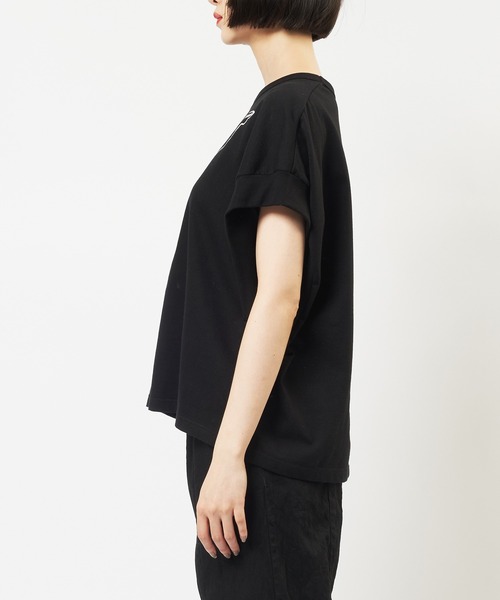 gomme(ゴム)の「20/-天竺 ニケプリントT(Tシャツ/カットソー・レディース・チャコールグレー/ブラック/ホワイト/オレンジ・MEDIUM)」の12枚目の写真