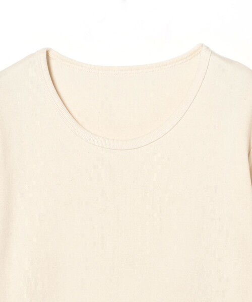 fennica(フェニカ)の「傳tutaee / 「HADAGI」 Long Sleeve bioRe COTTON ビオリコットン 長袖シャツ(Tシャツ/カットソー・レディース・ホワイト系その他6・おおきい)」の7枚目の写真