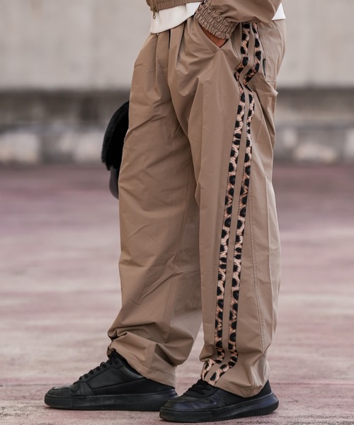 W/Rレオパードラインナイロンパンツ