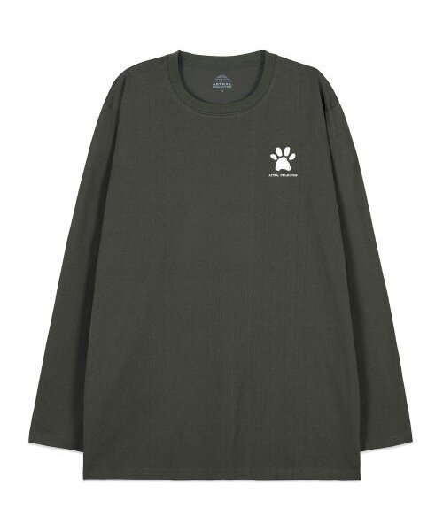 ASTRAL PROJECTION（アストラルプロジェクション）の「ドゥドゥルパピー オーバーサイズ ロングスリーブTシャツ_カーキ（Tシャツ/カットソー・メンズ・その他・LARGE/MEDIUM/X-LARGE/XX-LARGE）」の2枚目の写真