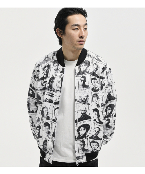 EXTRAORDINARY(エクストラオーディナリー)の「TYVEK PORTRAIT PRINTING JUMPER WHITE(ナイロンジャケット・メンズ・その他・LARGE/MEDIUM/X-LARGE)」の1枚目の写真