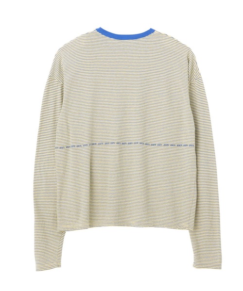 SEA(シー)の「スケーターストライプ L/S TEE(Tシャツ/カットソー・レディース・ベージュ/ブルー・2/0)」の22枚目の写真