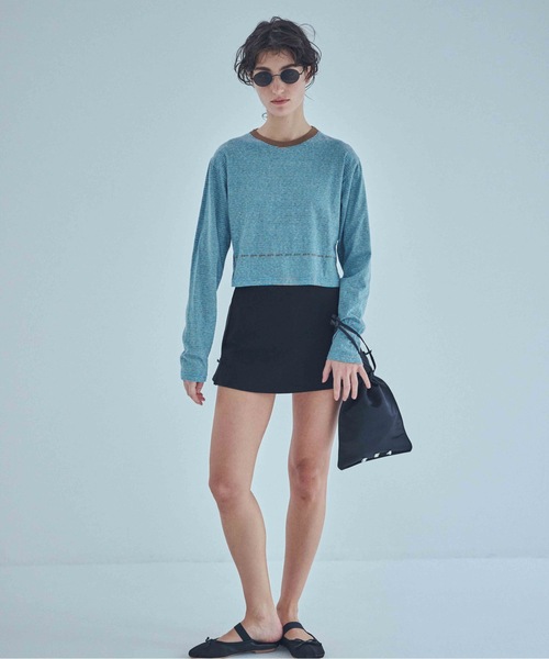 SEA(シー)の「スケーターストライプ L/S TEE(Tシャツ/カットソー・レディース・ベージュ/ブルー・2/0)」の7枚目の写真