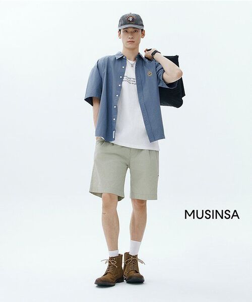 ESPIONAGE(エスピオナジ)の「Double Pleats Chino Shorts Khaki Beige(その他パンツ・レディース・その他・MEDIUM/LARGE/X-LARGE)」の2枚目の写真