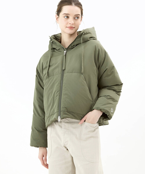 セール】ORCIVAL | ポリエステルタフタ フードダウンジャケット WOMEN