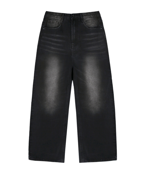 RANDOMOFF（ランダムオフ）の「BTB : BREEZE WASHING JEANS [MUTE BLACK]（デニムパンツ・レディース・ブラック・MEDIUM/LARGE/X-LARGE/X-SMALL/SMALL）」の3枚目の写真