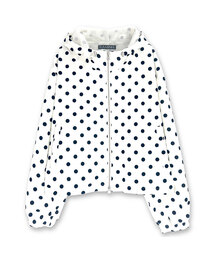 DAMISH（ダミシュ）の「ドットベルベットフードウィンドブレーカージャンパー_アイボリー（その他アウター）」