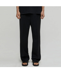 EULER（ユーラ）の「セミワイドワンタックスラックス（ブラック）（スラックス）」