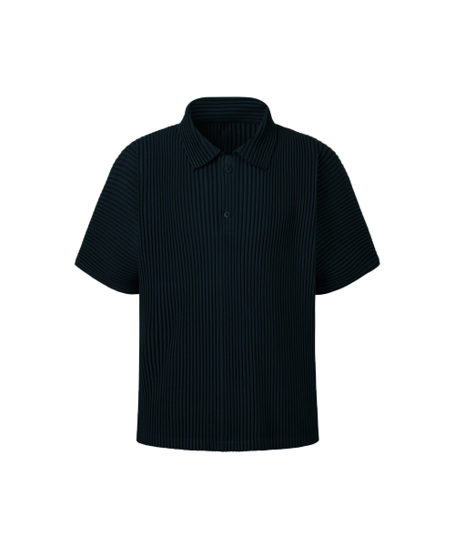 [универсальная] Caranect полустильный приталенный T-shirt [navy]