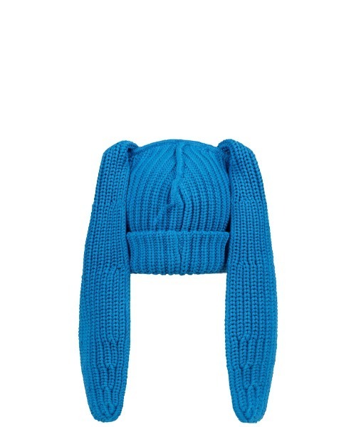 Charles Jeffrey Loverboy（チャールズジェフリーラバーボーイ）の「CHUNKY RABBIT BEANIE（ニットキャップ/ビーニー・レディース・パープル系/ピンク/ブルー・OS）」の4枚目の写真