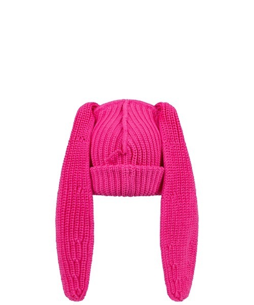 Charles Jeffrey Loverboy（チャールズジェフリーラバーボーイ）の「CHUNKY RABBIT BEANIE（ニットキャップ/ビーニー・レディース・パープル系/ピンク/ブルー・OS）」の8枚目の写真