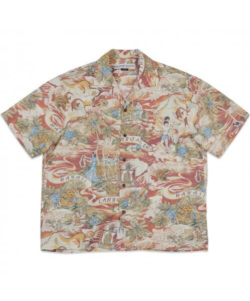 DIAFVINE(ディアフバイン)の「DV.LOT 684 LAND OF ALOHA shirt -Orange-(シャツ/ブラウス・メンズ・その他・X-LARGE)」の1枚目の写真