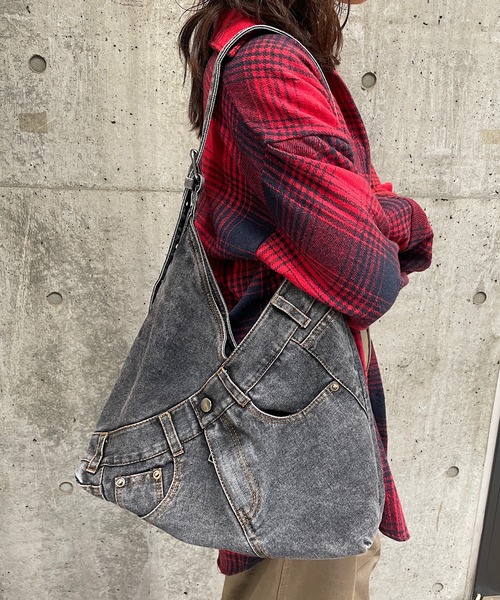 セール】デニムリメイクショルダーバッグ（ショルダーバッグ）｜ROGER