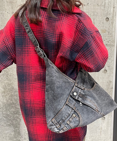 セール】デニムリメイクショルダーバッグ（ショルダーバッグ）｜ROGER