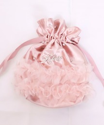 LAFARY（ラファリー）の「サテンリボン巾着ポーチ（ポーチ）」