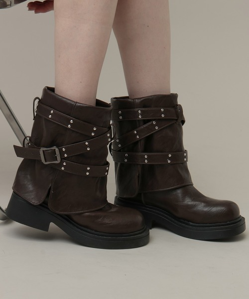 3.3 Field Trip （3.3フィールドトリップ）の「3.3 Field Trip／ミディベルトブーツ（ブーツ・レディース・ブラウン/ブラック・MEDIUM/LARGE）」の2枚目の写真