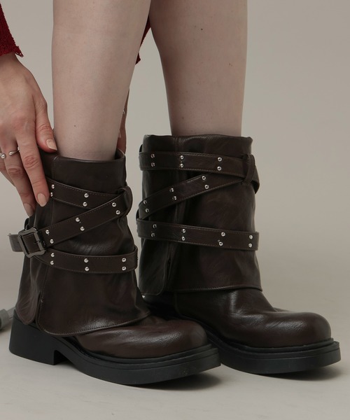 3.3 Field Trip （3.3フィールドトリップ）の「3.3 Field Trip／ミディベルトブーツ（ブーツ・レディース・ブラウン/ブラック・MEDIUM/LARGE）」の6枚目の写真