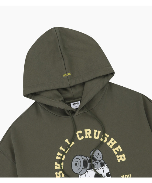 WAYDN(ウェイドゥン)の「スカルクラッシャーOGオーバーサイズフードカーキグレー(パーカー・メンズ・その他・LARGE/X-LARGE)」の3枚目の写真