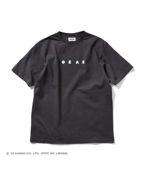sanrio（サンリオ）の「サンリオキャラクターズ × ホームゲーム [HOMEGAME] - マイメロディー 半袖 Tシャツ [MY MELODY UNIFORM TEE BLACK HG2501102]（Tシャツ/カットソー・レディース・ブラック・LARGE/MEDIUM/SMALL/X-LARGE）」の2枚目の写真