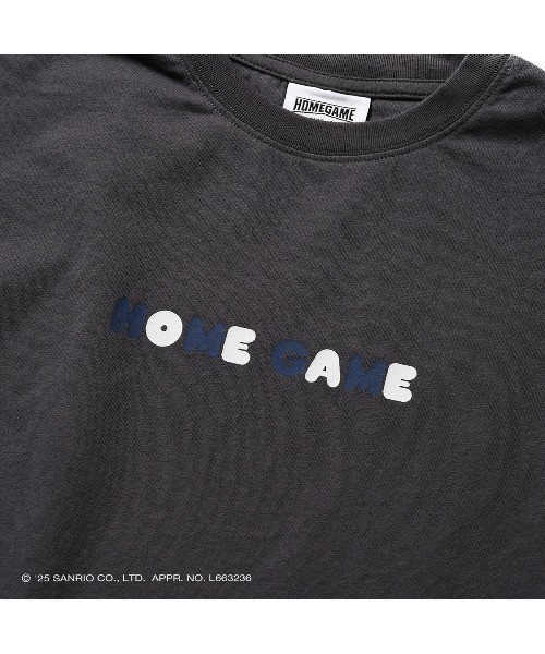 sanrio（サンリオ）の「サンリオキャラクターズ × ホームゲーム [HOMEGAME] - マイメロディー 半袖 Tシャツ [MY MELODY UNIFORM TEE BLACK HG2501102]（Tシャツ/カットソー・レディース・ブラック・LARGE/MEDIUM/SMALL/X-LARGE）」の3枚目の写真