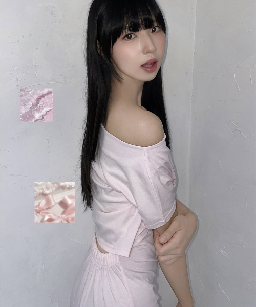 CATTLINE(カトリン)の「オフショルダー スリット ロングワンピース ピンク(ワンピース・レディース・その他・FREE)」の6枚目の写真