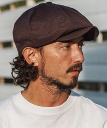 CAMBIO（カンビオ）の「mko13333- Linen Blend Big Casquette キャスケット(OP-261-BO011)（キャスケット）」