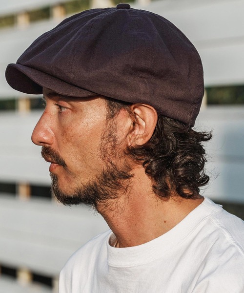 CAMBIO(カンビオ)の「mko13333- Linen Blend Big Casquette キャスケット(OP-261-BO011)(キャスケット・メンズ・ブラック/ダークオリーブ/ダークブラウン・FREE)」の7枚目の写真