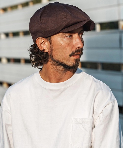 CAMBIO(カンビオ)の「mko13333- Linen Blend Big Casquette キャスケット(OP-261-BO011)(キャスケット・メンズ・ブラック/ダークオリーブ/ダークブラウン・FREE)」の9枚目の写真