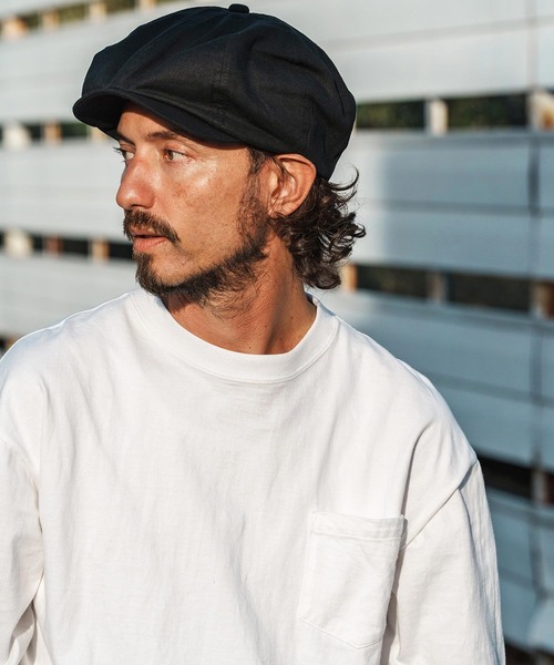 CAMBIO(カンビオ)の「mko13333- Linen Blend Big Casquette キャスケット(OP-261-BO011)(キャスケット・メンズ・ブラック/ダークオリーブ/ダークブラウン・FREE)」の12枚目の写真