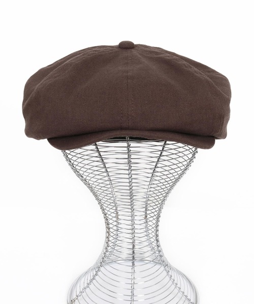 CAMBIO(カンビオ)の「mko13333- Linen Blend Big Casquette キャスケット(OP-261-BO011)(キャスケット・メンズ・ブラック/ダークオリーブ/ダークブラウン・FREE)」の14枚目の写真