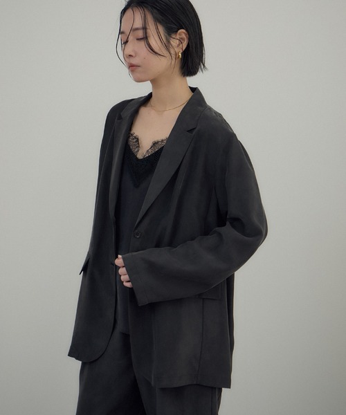 26SS]GENTLE SILK ジャケット / セットアップ対応・洗える（テーラード