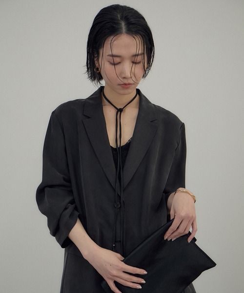 26SS]GENTLE SILK ジャケット / セットアップ対応・洗える（テーラード