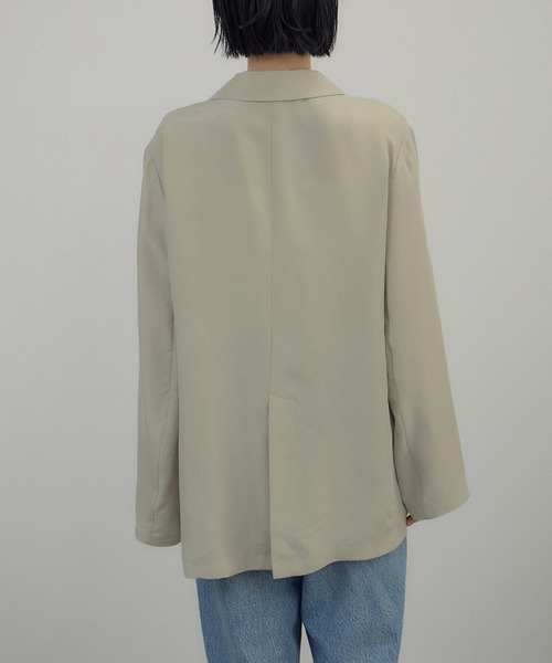 26SS]GENTLE SILK ジャケット / セットアップ対応・洗える（テーラード